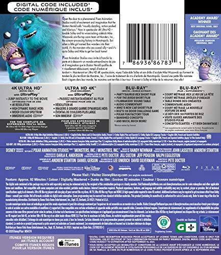 Monsters, Inc. - 4K/Blu-Ray