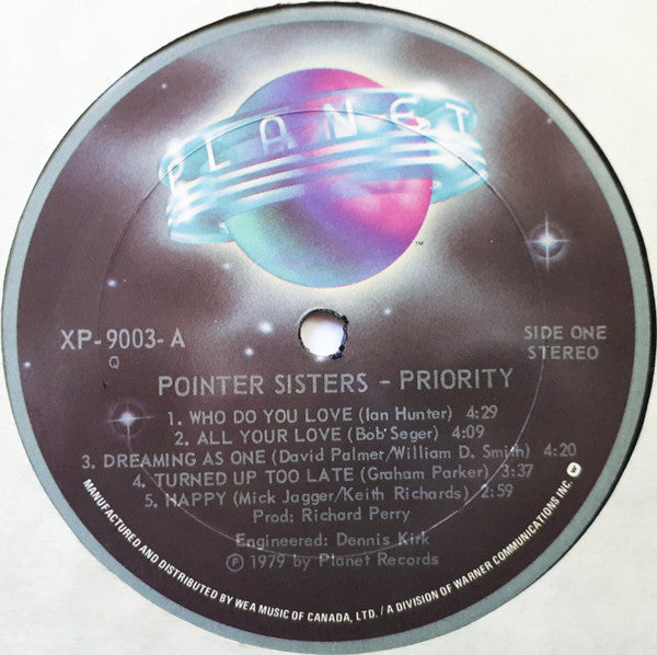 Buy Pointer Sisters / Priority (LP, Album, Qua) Online for a great