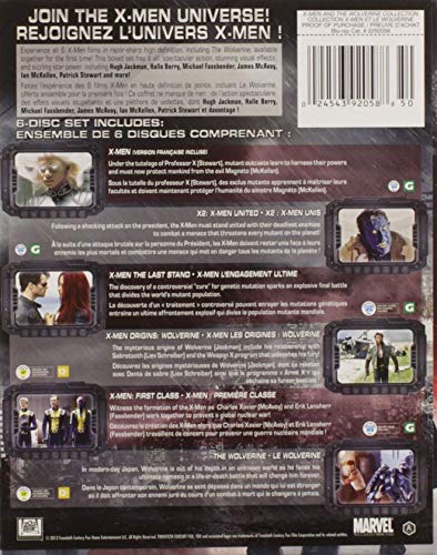 X-Men and The Wolverine Collection (X-Men / X2 / X-Men 3: The Last Stand / X-Men Origins: Wolverine / X-Men: First Class / The Wolverine) [Blu-ray]