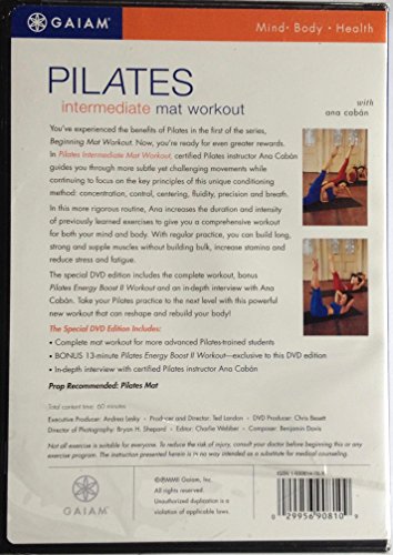 Gaiam / Pilates: Intermediate Mat Workout - DVD