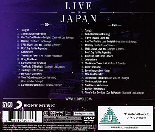 Il Divo / A Musical Affair: Live In Japan - CD/DVD