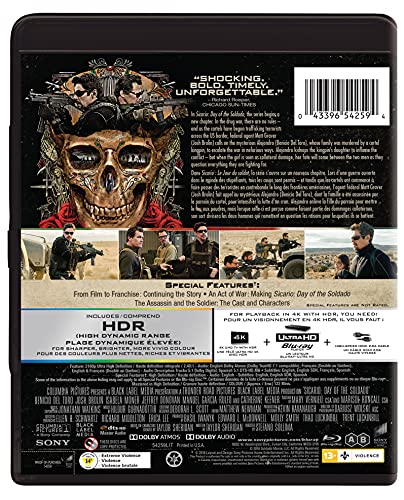 Sicario: Day of the Soldado - 4K/Blu-Ray/Digital Code