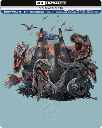 Jurassic World Trilogy: Limited Edition Steelbook - 4K/Blu-Ray