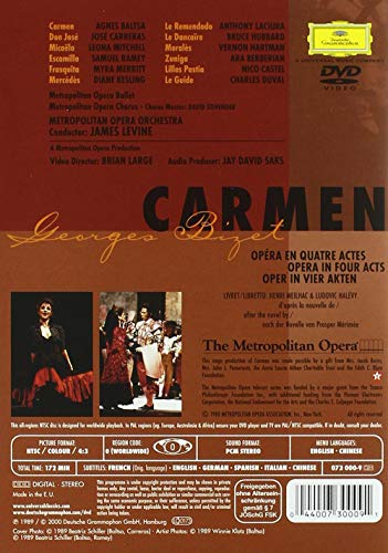 Bizet - Carmen / Levine, Baltsa, Carreras, Metropolitan Opera