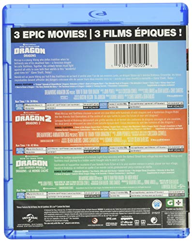 How to Train Your Dragon: 3-Movie Collection [Blu-ray] (Bilingual)