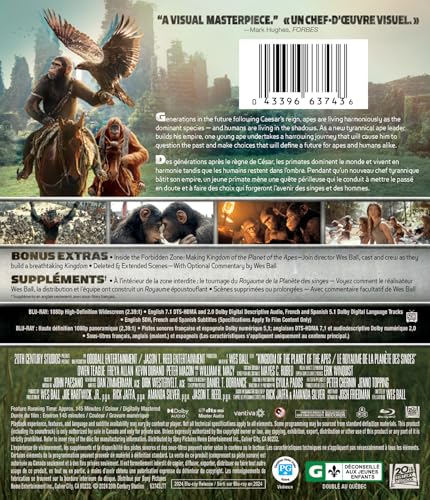 Kingdom of the Planet of the Apes - Blu-Ray