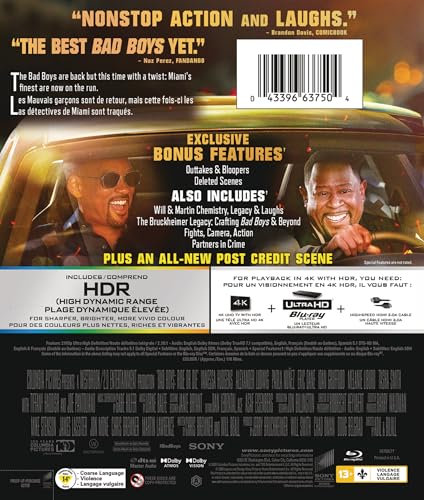 Bad Boys: Ride or Die - 4K UHD/Blu-Ray