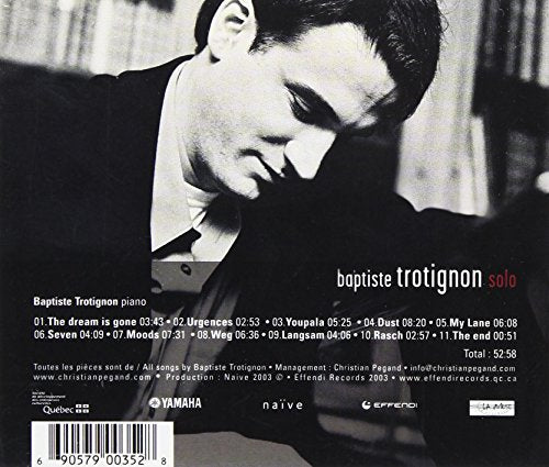 Baptiste Trotignon / Solo - CD