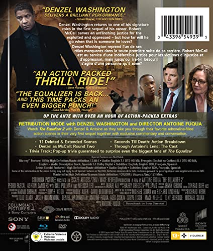 The Equalizer 2 [blu-ray] (bilingual)