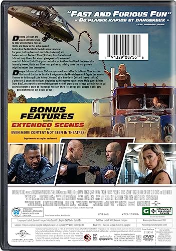 Fast & Furious Presents: Hobbs & Shaw - DVD (Used)