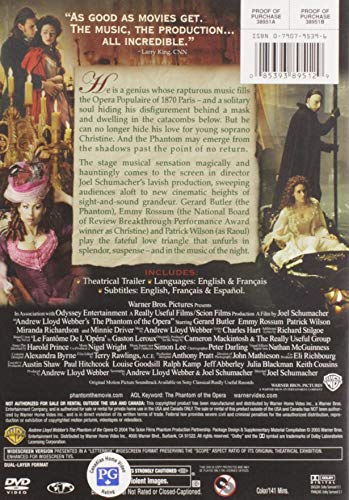 The Phantom of the Opera (Widescreen Edition) - DVD