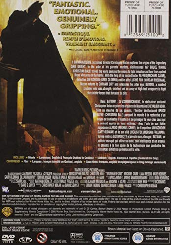 Batman Begins (Widescreen) - DVD