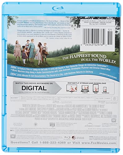 The Sound of Music: 50th Anniversary Edition (Bilingual) [Blu-ray]