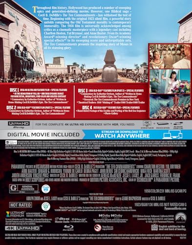 The Ten Commandments (Steelbook) - 4K