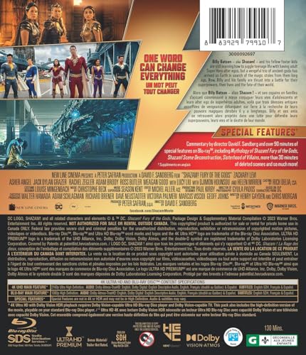 Shazam! Fury Of The Gods - 4K/Blu-ray