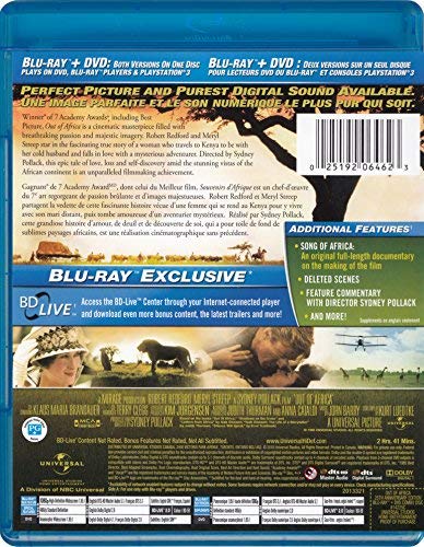 Out Of Africa - Blu-Ray/DVD (Used)