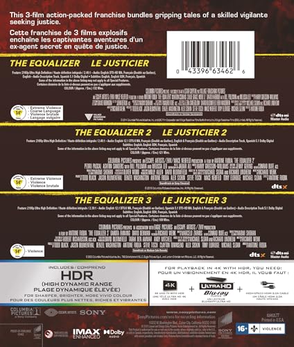 The Equalizer / 3-Movie Collection - 4K