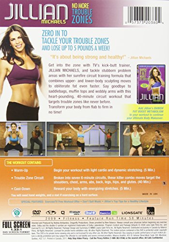 Jillian Michaels / No More Trouble Zones - DVD