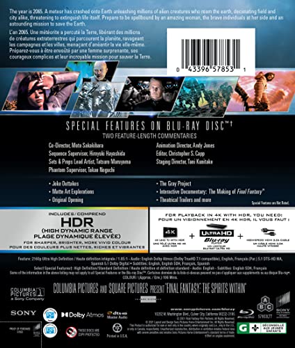 Final Fantasy: The Spirits Within - 4K/Blu-Ray