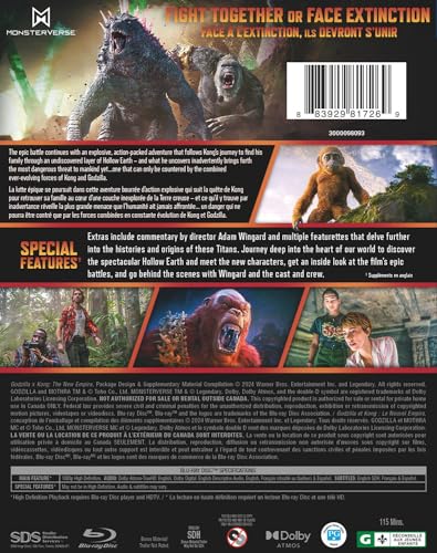 Godzilla x Kong: The New Empire - Blu-ray