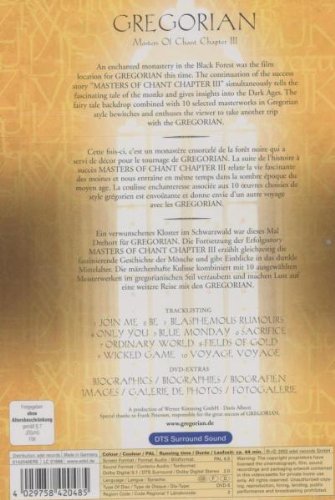 Gregorian: Masters of Chant Chapter, Vol. 3 (Bilingual) [Import]