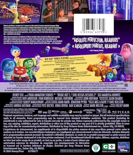 Inside Out 2 - Blu-Ray/DVD