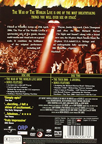 The War of The Worlds Live [Import anglais]