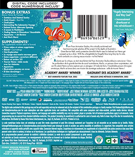 Finding Nemo - Blu-Ray/DVD (Used)