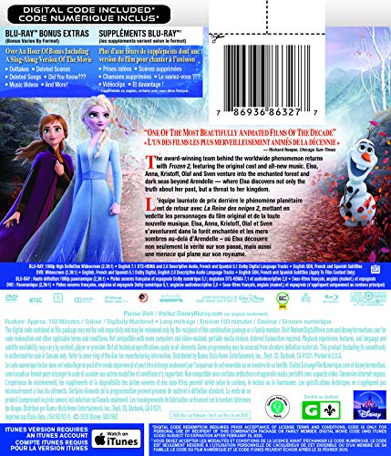 Frozen 2 - Blu-Ray/DVD (Used)