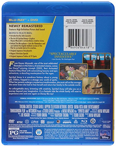 Spirited Away [Blu-ray + DVD] (Bilingual)