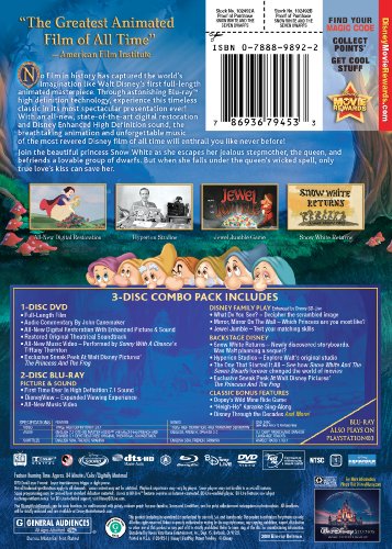 Snow White and the Seven Dwarfs - Blu-Ray/DVD