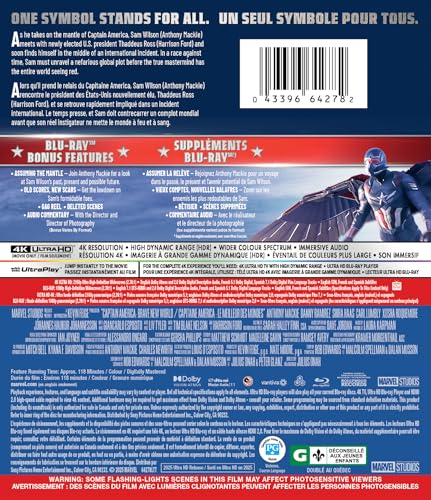 Captain America: Brave New World - 4K/Blu-Ray
