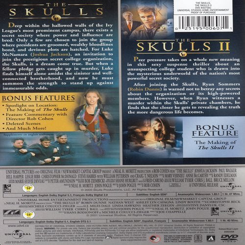 The Skulls 1 + The Skulls 2 - DVD