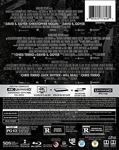 Zack Snyder’s Justice League Trilogy (Man Of Steel / Batman V Superman / Justice League) - 4K