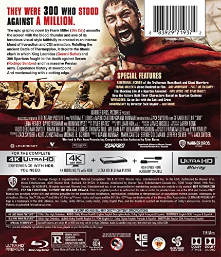 300 (4K Ultra HD + Blu-ray + Digital)