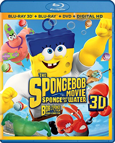 The SpongeBob Movie: Sponge Out Of Water - 3D Blu-Ray/Blu-Ray/DVD