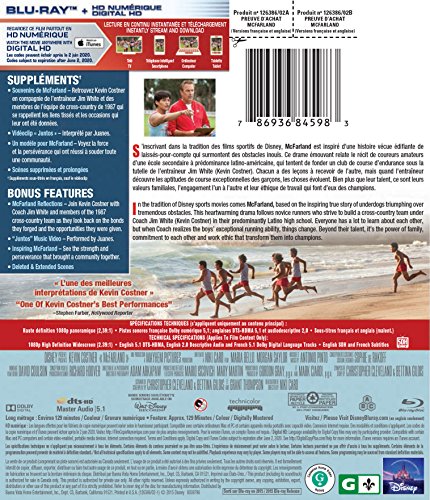 McFarland [Blu-ray + Digital HD] (Bilingual)