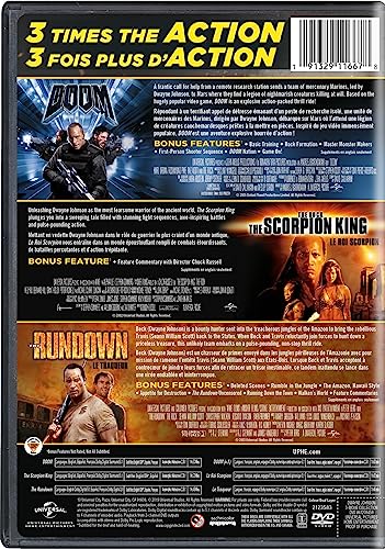 Dwayne Johnson 3-Movie Collection (Doom / The Scorpion King / The Rundown) [DVD]