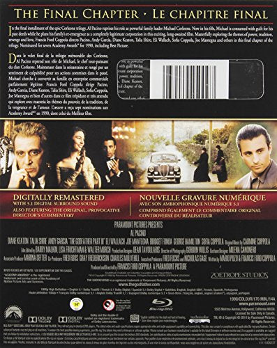 The Godfather Part III [Blu-ray]