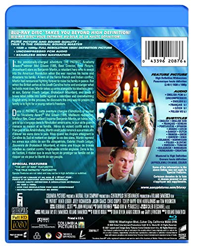 The Patriot (Extended Cut) - Blu-Ray (Used)