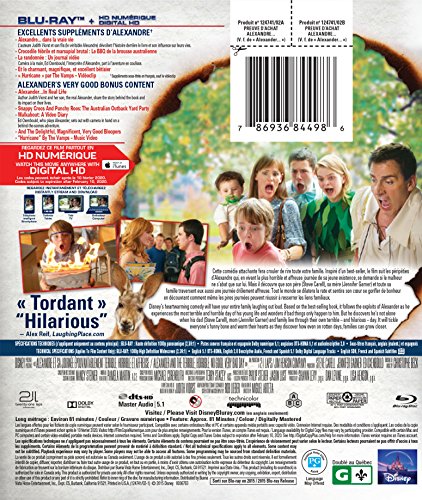 Alexandre et sa Journée Épouvantablement Terrible, Horrible et Affreuse [Blu-ray + Digital HD] (Bilingual)