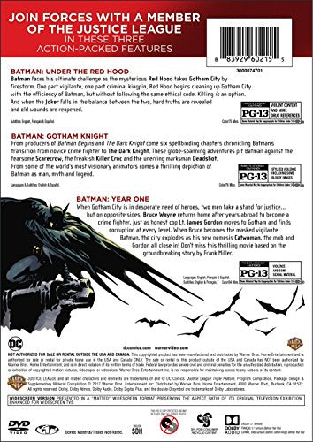 DCU Batman Triple Feature (Batman Gotham Knight/Batman Under the Red Hood/Batman Year One) (Repackaged) (DVD)