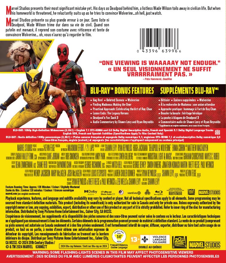 Deadpool & Wolverine - Blu-Ray