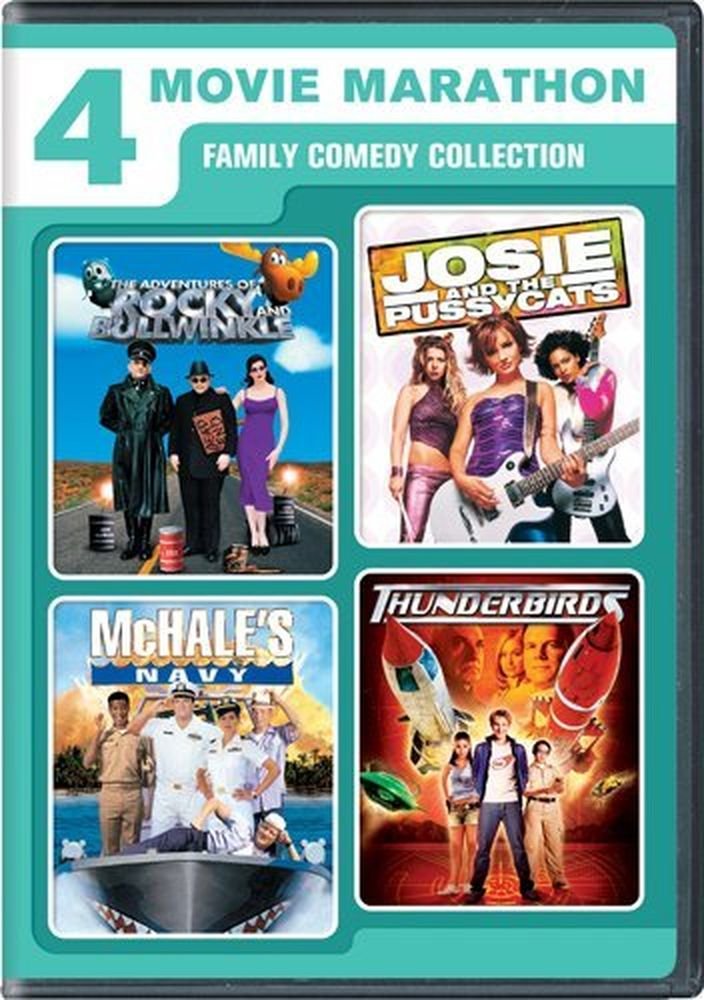 4 Movie Marathon: Family Comedy Collection (Adventures of Rocky & Bullwinkle / Josie and the Pussycats / McHale&