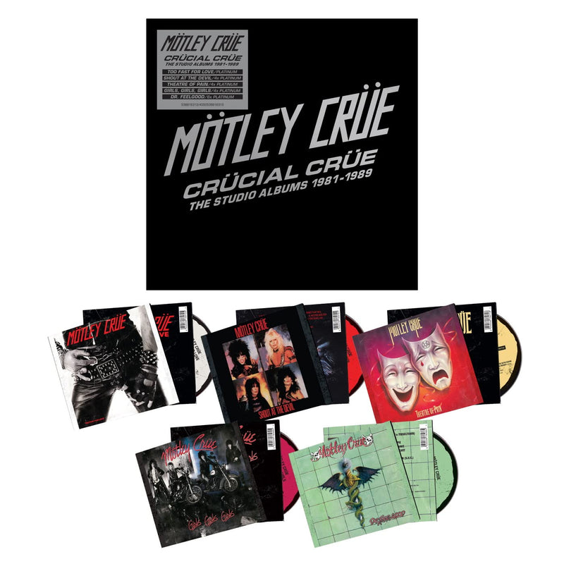 Motley Crue / Crucial Crue: The Studio Albums 1981-1989 (Limited Edition Cd Box) - CD