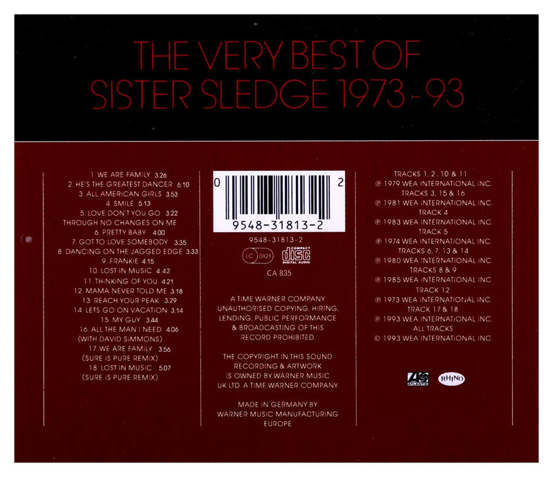 Sister Sledge / Best Of 1973 - 1985 - CD (Used)