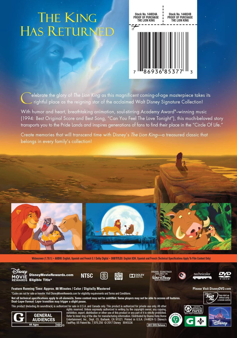 The Lion King Signature Collection [DVD] (Bilingual)