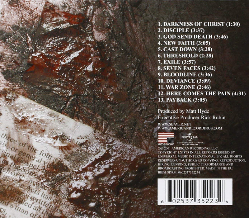 Slayer / God Hates Us All - CD