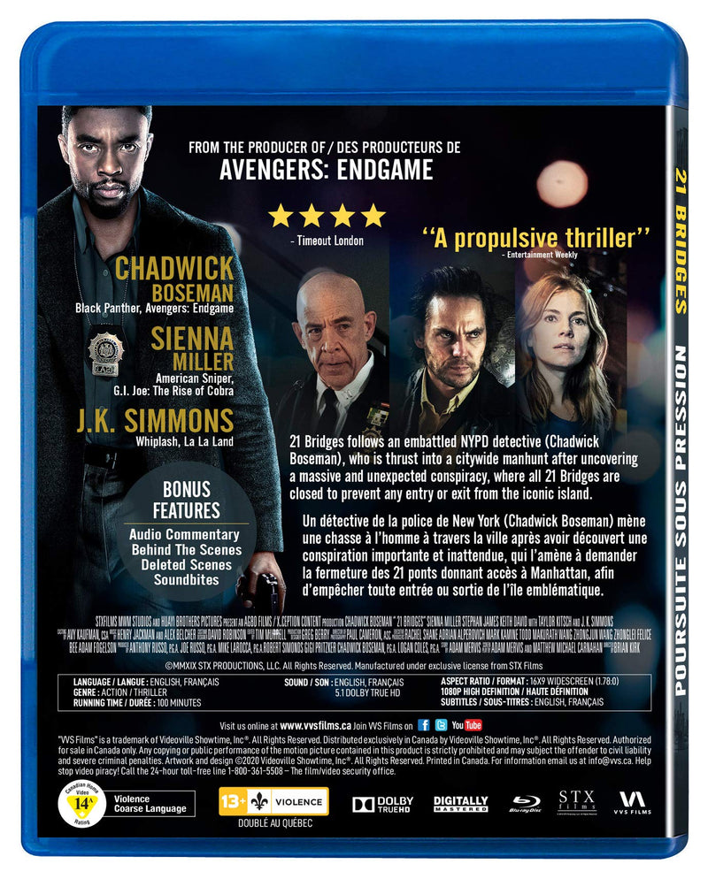 21 BRIDGES (Poursuite sous pression) [Bluray]