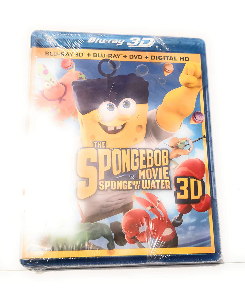 The SpongeBob Movie Sponge Out Of Water Blu Ray 3D Blu Ray DVD Digital HD